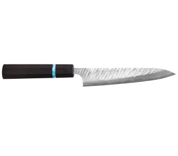 Yu Kurosaki Fujin 15cm SG2 turkoosi käsintehty japanilainen yleiskäyttöinen veitsi