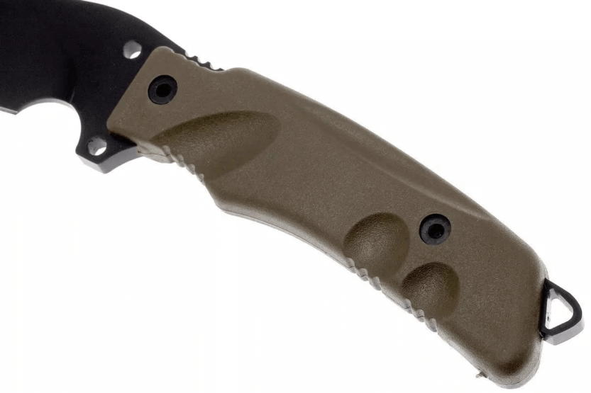 Fox Militair Parang Mes 21717 17cm lemmet Forprene handvat + nylon schede + overlevingspakket