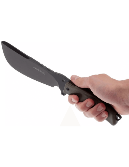 Fox Military Parang Knife 21717 17 cm blad Forprene-handtag + nylonhölje + överlevnadskit