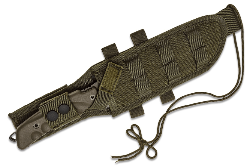 Fox Military Parang Knife 21717 17cm terä Forprene kahva + nylon tuppi + selviytymispakkaus