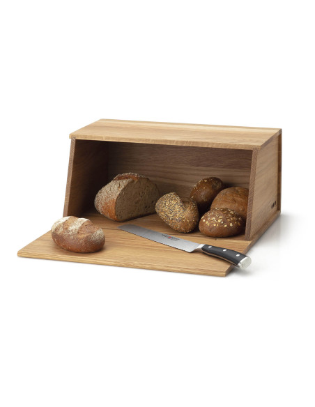 Contenitore per pane Continenta in rovere 40x26x18,5 cm