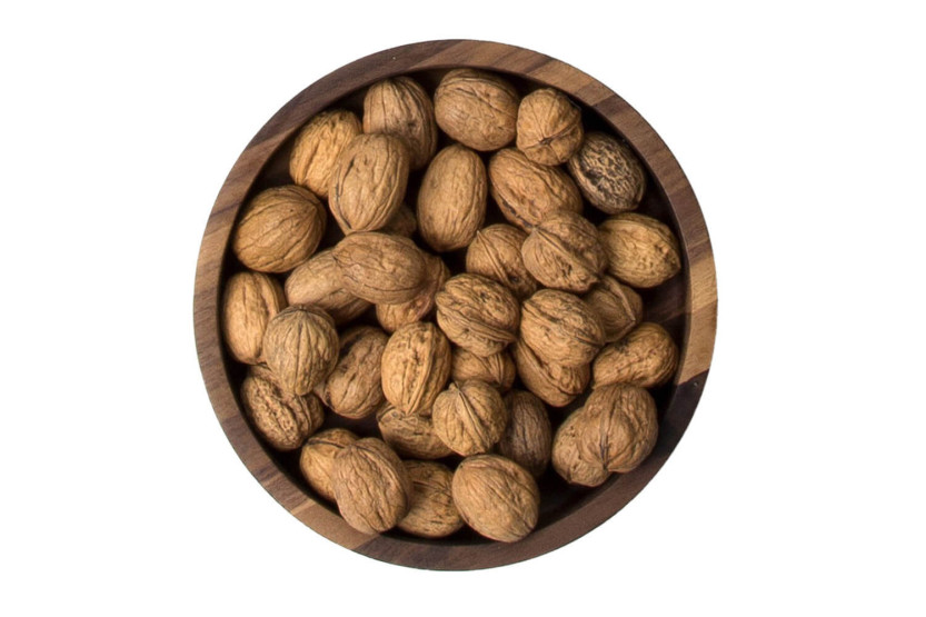 Continenta round serving tray in walnut Ø20x4,3cm