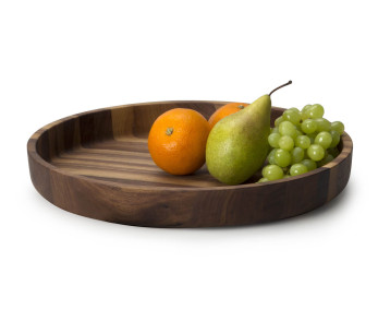 Continenta rund serveringsbakke i valnød Ø38x5,4cm 2