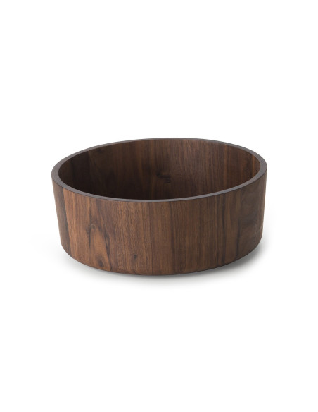 Continenta salad bowl in walnut wood Ø31x12cm