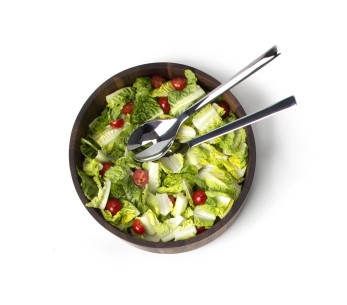 Continenta salad bowl in walnut wood Ø31x12cm 2