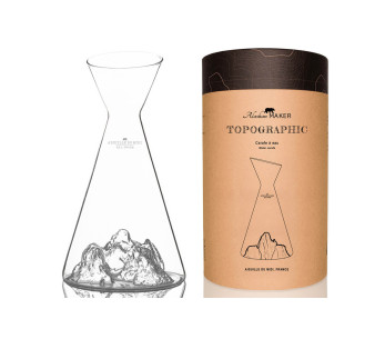 Alaskan Maker Topographic Aiguille du midi vannkaraffel i krystallglass
