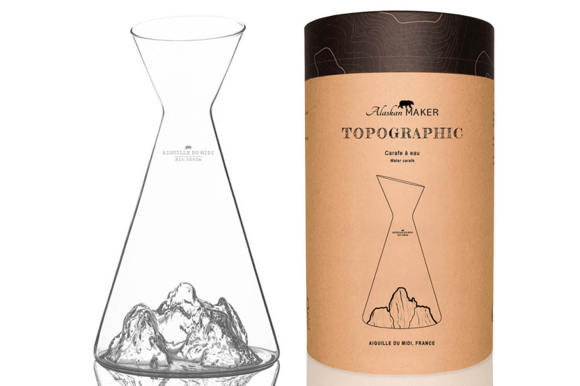 Alaskan Maker Topographic Aiguille du midi vesikarahvi kristallilasista