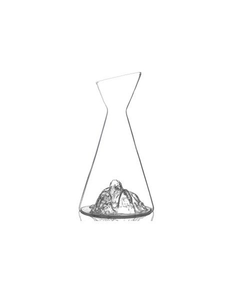 Alaskan Maker Topographic Aiguille du midi vannkaraffel i krystallglass