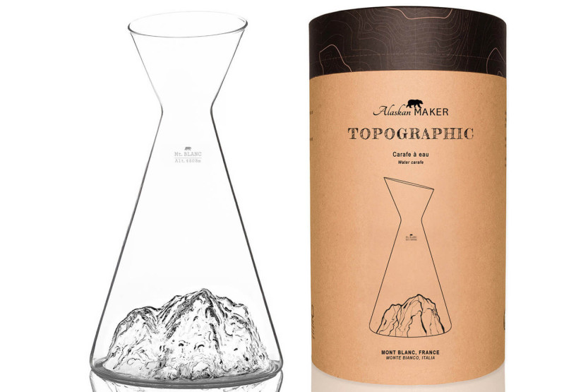 Alaskan Maker Topographic Mont Blanc vattenkaraff i kristallglas