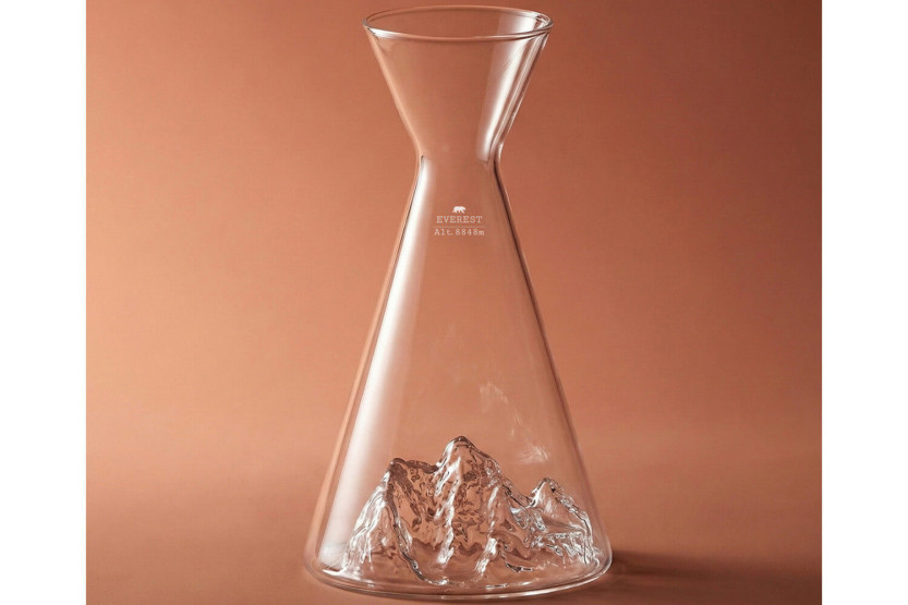 Alaskan Maker Topographic Everest vannkaraffel i krystallglass