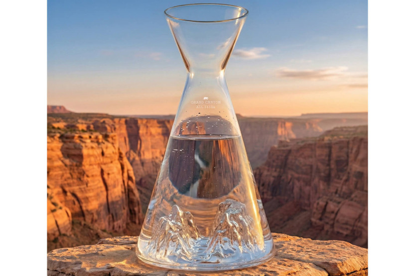 Alaskan Maker Topographic Grand Canyon Caraffa per acqua in cristallo