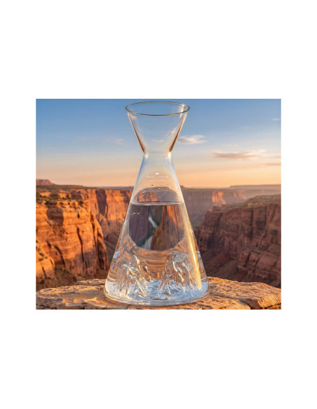 Alaskan Maker Topographic Grand Canyon Wasserkaraffe aus Kristallglas