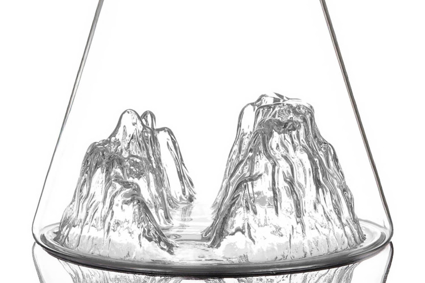 Alaskan Maker Topographic Grand Canyon Wasserkaraffe aus Kristallglas