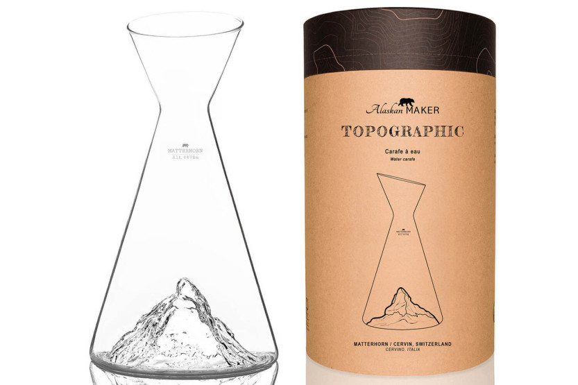 Alaskan Maker Topographic Matterhorn vattenkaraff i kristallglas