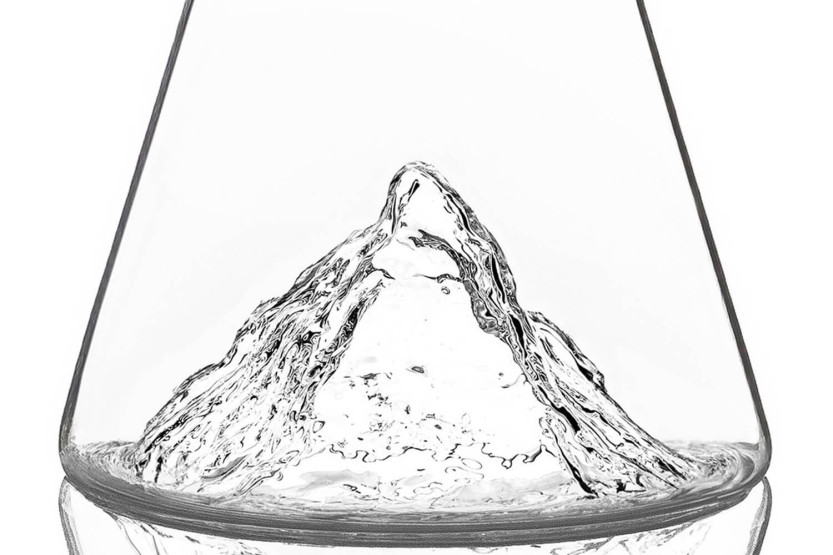 Alaskan Maker Topographic Matterhorn vattenkaraff i kristallglas