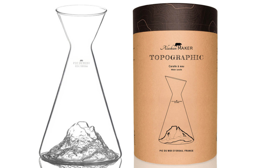 Jarra de agua Topographic Pic du midi Alaskan Maker 1L