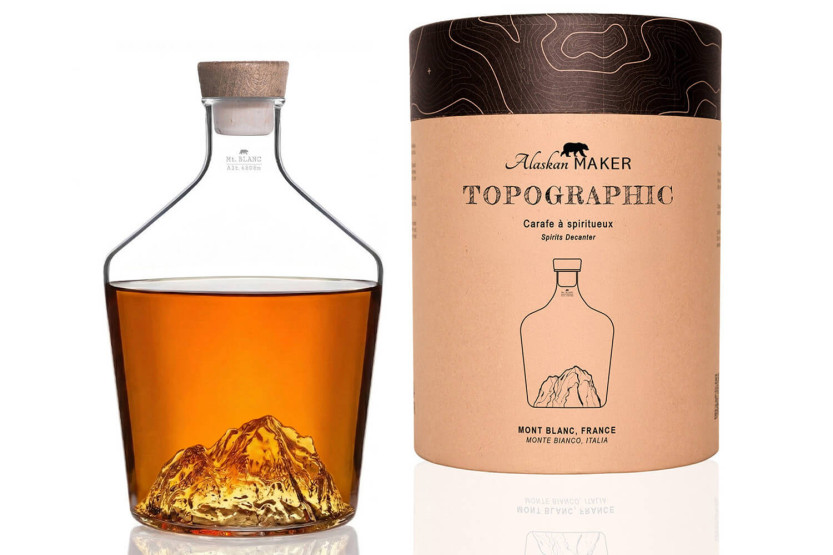 Mont Blanc Alaskan Maker Topographic decantador de whisky