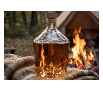Caraffa per Distillati Alaskan Maker Topographic Mount Everest in vetro cristallino 2