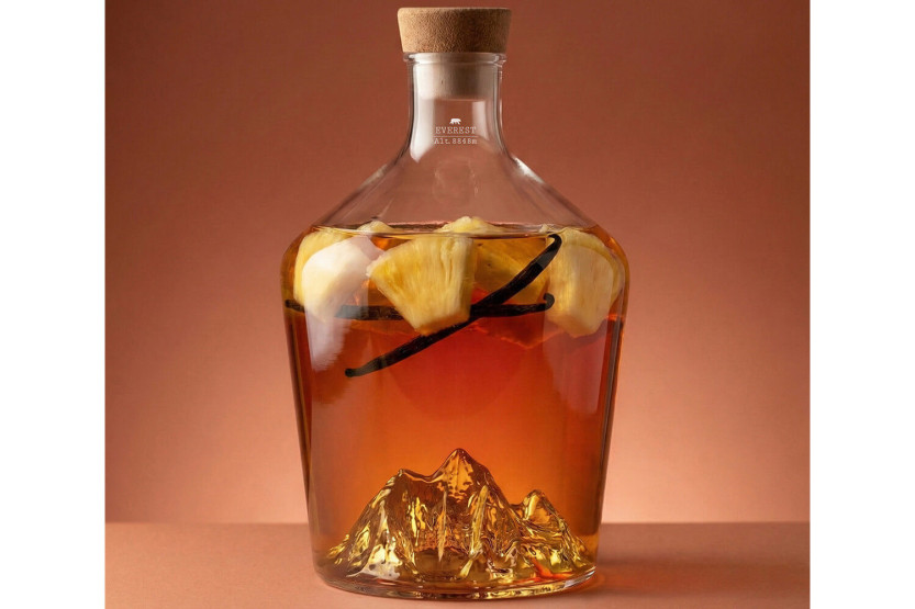 Caraffa per Distillati Alaskan Maker Topographic Mount Everest in vetro cristallino