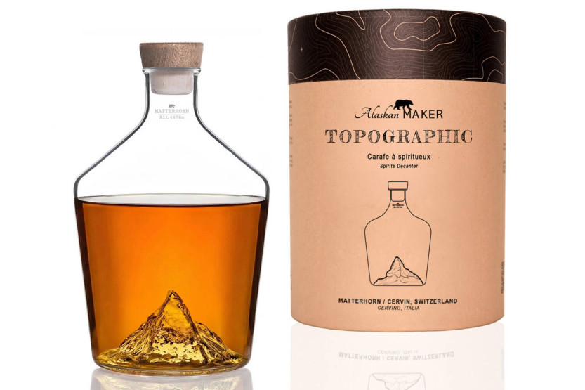 Decantador de whisky Topographic Mount Matterhorn da Alaskan Maker