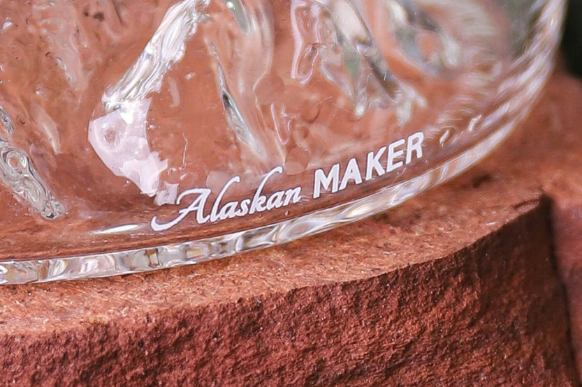 Alaskan Maker Topographic Mont Cervin -viinakannu kristallilasia