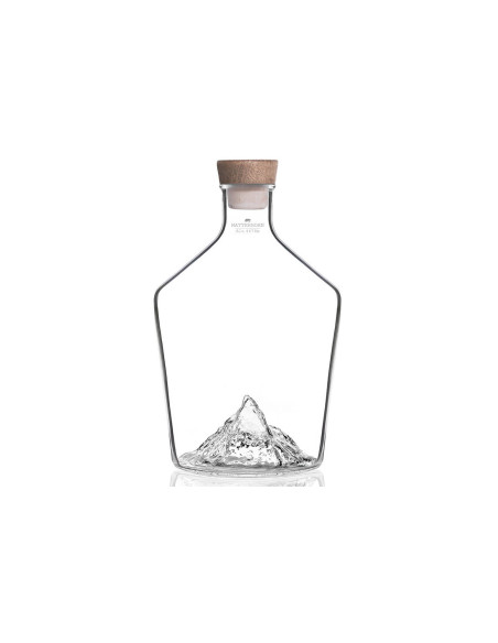 Caraffa per Distillati Alaskan Maker Topographic Mont Cervin in vetro cristallo