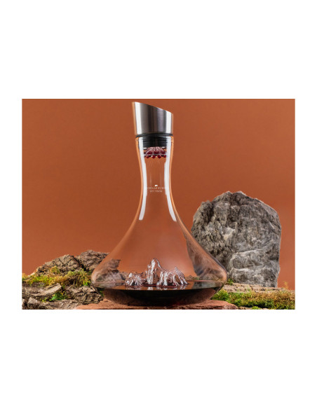 Alaskan Maker Topographic Aiguille du Midi vinkaraffel i krystalglas