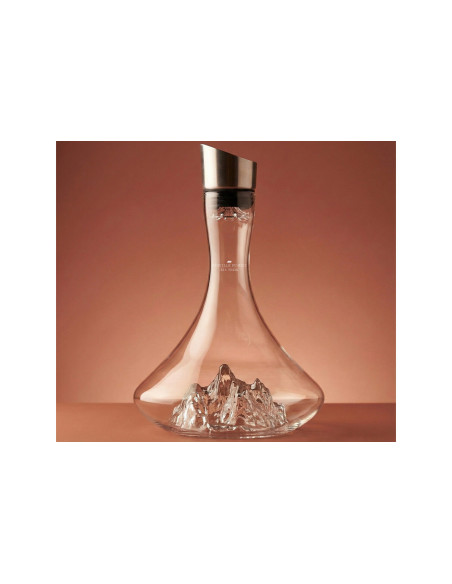 Carafe à vin Alaskan Maker Topographic Aiguille du Midi en verre cristallin