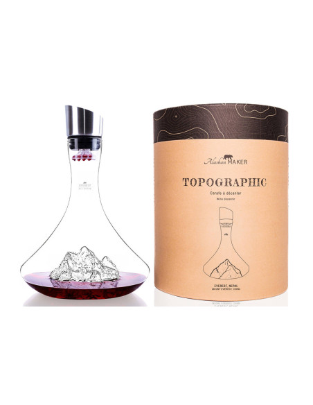 Alaskan Maker Topographic Mount Everest - Decantador de vino