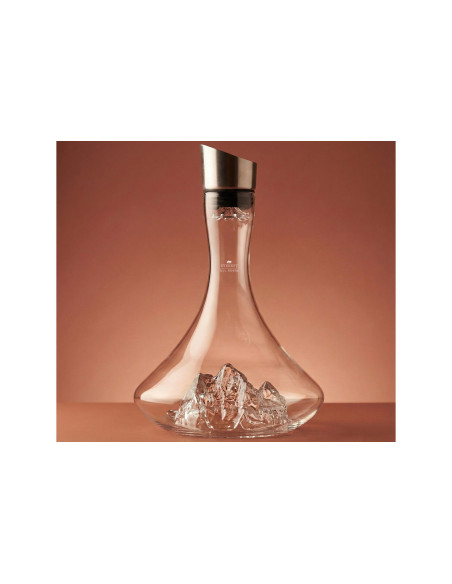 Carafe à vin Alaskan Maker Topographic Mont Everest en verre cristallin