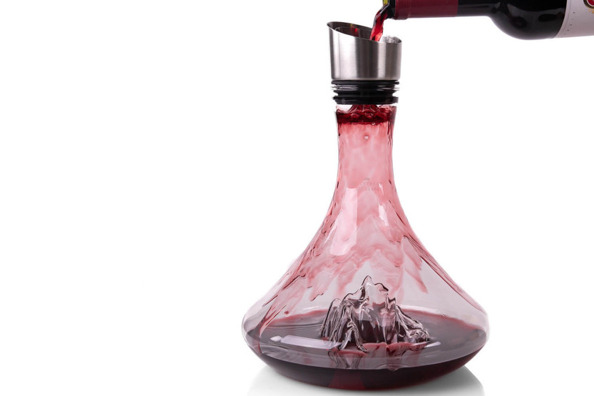 Alaskan Maker Topographic Mount Everest Caraffa per Vino in vetro di cristallo