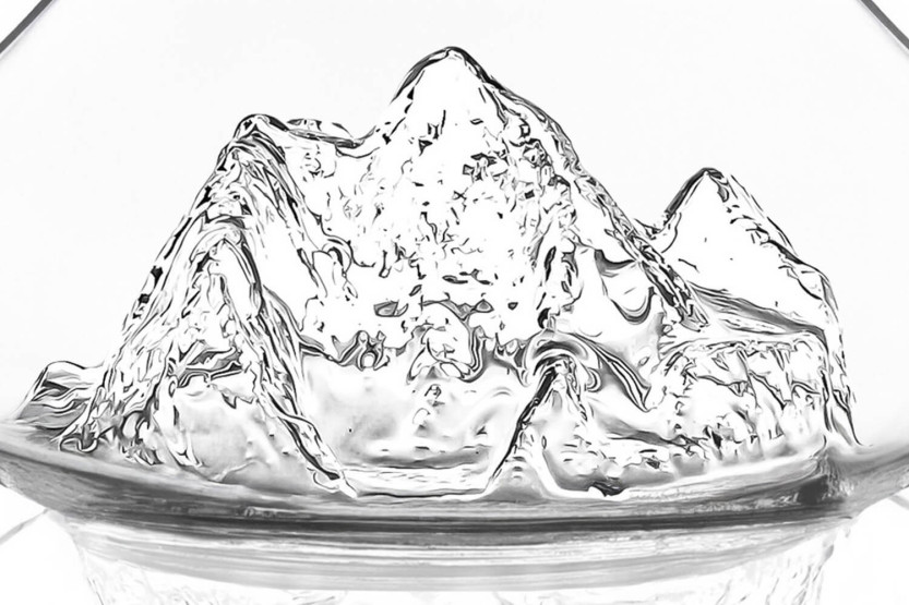 Alaskan Maker Topografinen Mount Everest kristalli lasi viinikannu
