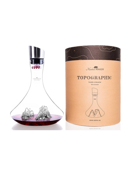 Alaskan Maker Topographic Grand Canyon vinkaraffel i krystalglas
