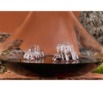 Alaskan Maker Topographic Grand Canyon Caraffa per Vino in vetro cristallo 2