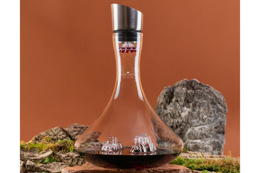 Alaskan Maker Topographic Grand Canyon Weinkaraffe aus Kristallglas