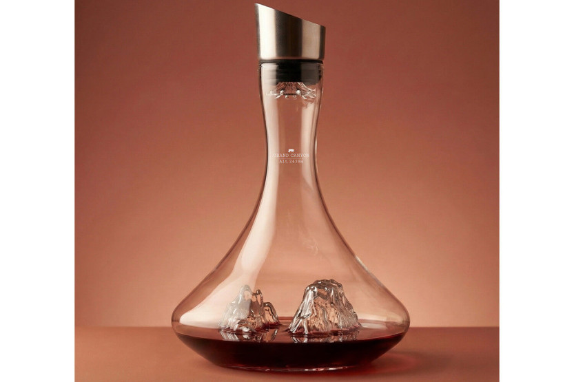 Alaskan Maker Topographic Grand Canyon Weinkaraffe aus Kristallglas