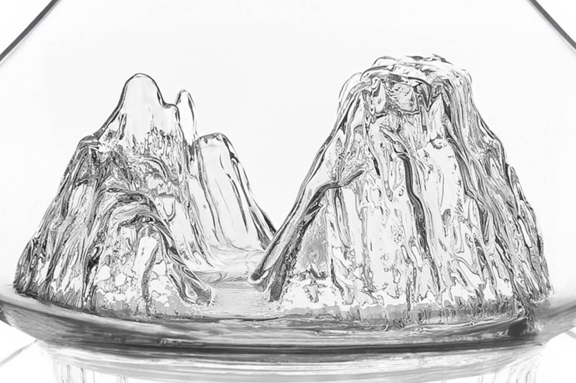 Alaskan Maker Topographic Grand Canyon Caraffa per Vino in vetro cristallo