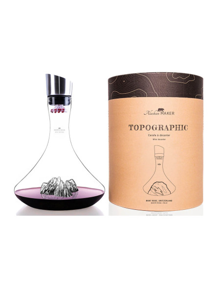 Decanter de vinho Topographic Mont Rosa 1,5L - Alaskan Maker