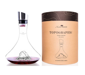 Alaskan Maker Topographic Pic du midi krystallglass vinkaraffel