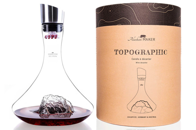 Alaskan Maker Topographic Zugspitze vinkaraffel i krystalglas
