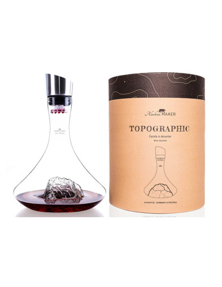 Alaskan Maker Topographic Zugspitze vinkaraffel i krystalglas