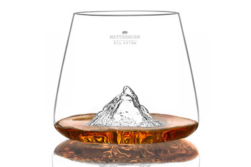 Juego de 2 Vasos para degustación de cristal Alaskan Maker Topographic Grand Canyon & Matterhorn