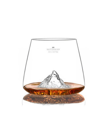 Conjunto de 2 Copos para degustação de cristal para bebidas espirituosas Alaskan Maker Topographic Grand Canyon & Matterhorn