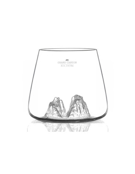 Set om 2 Alaskan Maker Topographic Grand Canyon & Matterhorn kristall spritglas
