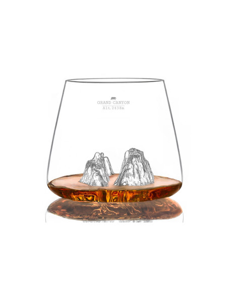Set om 2 Alaskan Maker Topographic Grand Canyon & Matterhorn kristall spritglas