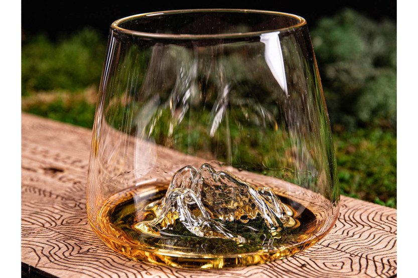 Conjunto de 2 Copos para degustação para bebidas espirituosas Alaskan Maker Topographic Tre Cime & Mont Rosa