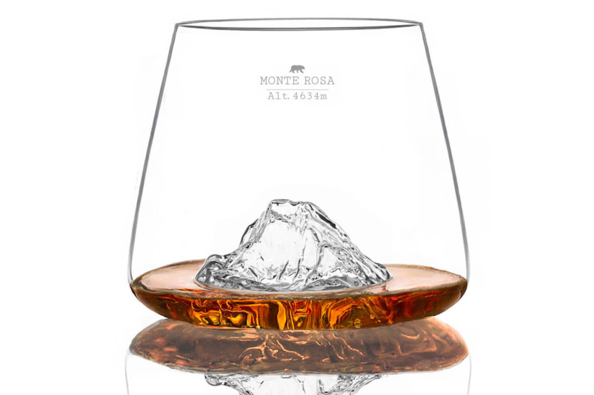 Conjunto de 2 Copos para degustação para bebidas espirituosas Alaskan Maker Topographic Tre Cime & Mont Rosa