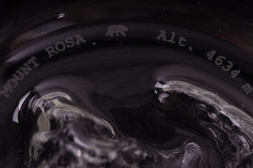 Sett med 2 Alaskan Maker Topographic Tre Cime & Mont Rosa krystall Brennevinsglass