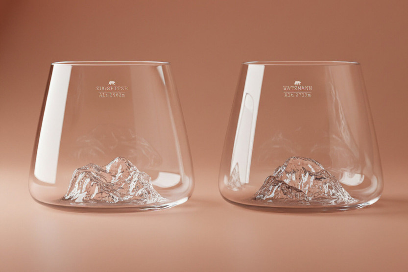2 kpl Alaskan Maker Topographic Zugspitze & Watzmann Aromilasit