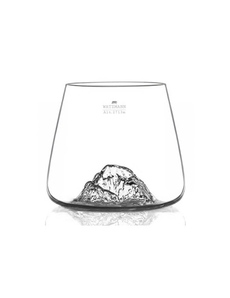 Set van 2 Alaskan Maker Topographic Zugspitze & Watzmann kristallen Proefglazen